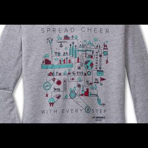 brooks running holiday shirt